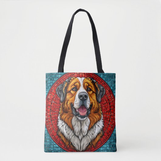 Sint-Bernardshond Tote Bag (Voorkant)