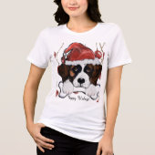 Sint-Bernardshond  Tri-Blend Shirt (Voorkant)