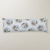 Sint-Bernardus schildert ruwe St. Originele Hond K Lichaamskussen (Achterkant)