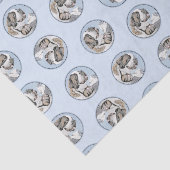 Sint-Bernardus schildert ruwe St. Originele Hond K Tissuepapier (Detail)