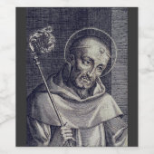 Sint Bernardus van Clairvaux Wijn Etiket (Enkel label)