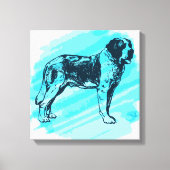 Sint-Bernhardhond Canvas Afdruk (Voorkant)