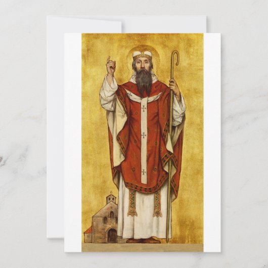 Sint Bonifatius door Albrecht de Vriendt Bedankkaart (Voorkant)