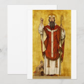 Sint Bonifatius door Albrecht de Vriendt Bedankkaart (Voorkant / Achterkant)