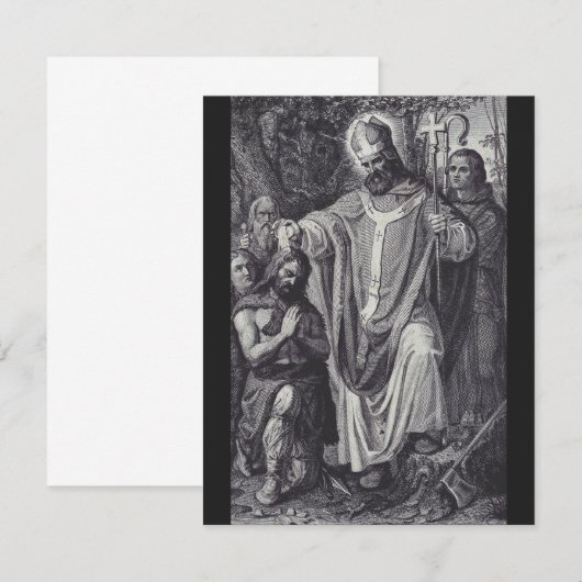 Sint Bonifatius Engelse Benedictijner monnik (Voorkant / Achterkant)