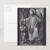 Sint Bonifatius Engelse Benedictijner monnik Feestdagenkaart (Voorkant / Achterkant)