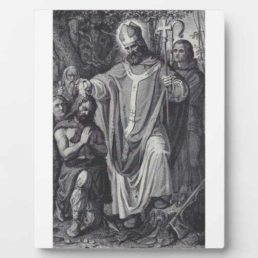 Sint Bonifatius Engelse Benedictijner monnik Fotoplaat (Voorkant)