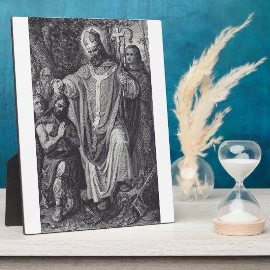 Sint Bonifatius Engelse Benedictijner monnik Fotoplaat (Zijkant)