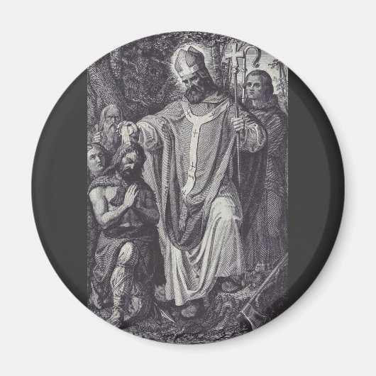 Sint Bonifatius Engelse Benedictijner monnik Magneet (Voorkant)