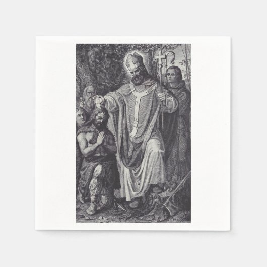 Sint Bonifatius Engelse Benedictijner monnik Servet (Voorkant)