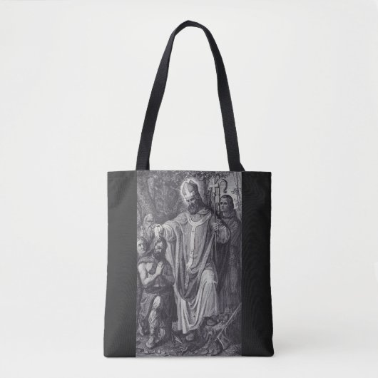 Sint Bonifatius Engelse Benedictijner monnik Tote Bag (Voorkant)