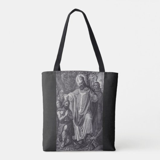Sint Bonifatius Engelse Benedictijner monnik Tote Bag (Achterkant)