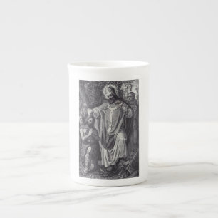 Sint Bonifatius Premium Apostel van Duitsland Porselein Kop