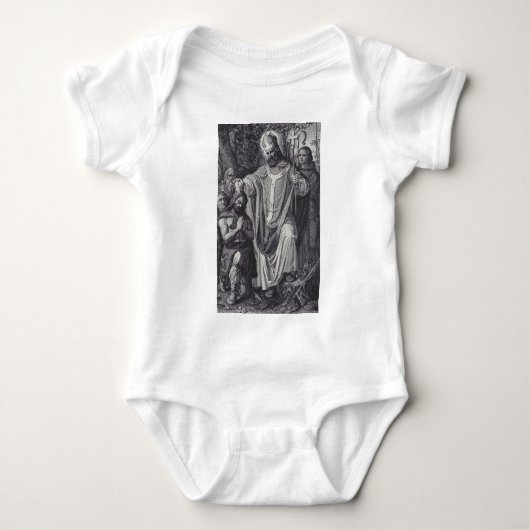 Sint Bonifatius Premium Apostel van Duitsland Romper (Voorkant)