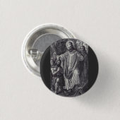 Sint Bonifatius Premium Apostel van Duitsland Ronde Button 3,2 Cm (Voorkant /achterkant)