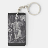Sint Bonifatius Premium Apostel van Duitsland Sleutelhanger (achterkant)