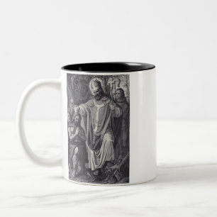 Sint Bonifatius Premium Apostel van Duitsland Tweekleurige Koffiemok