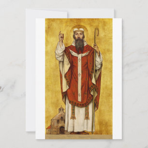 Sint Bonifatius van Mainz - Patroon van Opvoeders Bedankkaart