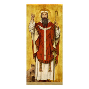 Sint Bonifatius van Mainz - Patroon van Opvoeders Reclamekaart