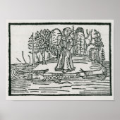 Sint-Brendan op het viseiland Poster (Voorkant)