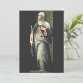 Sint Bridget van Zweden Bedankkaart (Staand voorkant)