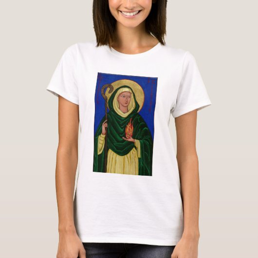 Sint-Brigid met Heilige Vuur T-shirt (Voorkant)