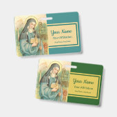 Sint-Brigid van Ierland (M 014) Badge (Voor- en achterkant)