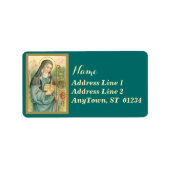 Sint-Brigid van Ierland (M 014) Etiket (Voorkant)