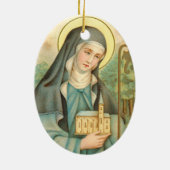 Sint-Brigid van Ierland (M 014) Keramisch Ornament (Achterkant)