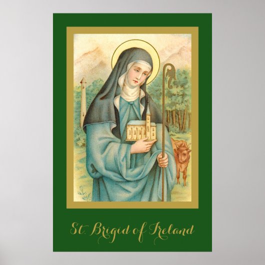 Sint-Brigid van Ierland (M 014) Poster (Voorkant)