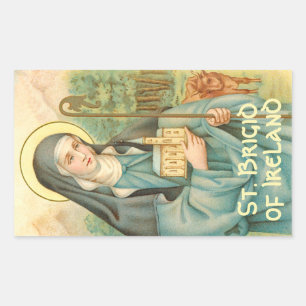 Sint-Brigid van Ierland (M 014) Rechthoekige Sticker