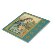 Sint-Brigid van Ierland (M 014) Tegeltje (Zijkant)