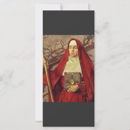 Sint Brigid van Kildare Keltische Vlam Heilige Kun (Voorkant)