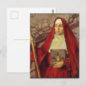 Sint Brigid van Kildare Keltische Vlam Heilige Kun Briefkaart (Voorkant / Achterkant)