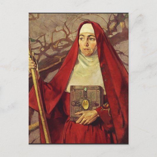 Sint Brigid van Kildare Keltische Vlam Heilige Kun Briefkaart (Voorkant)
