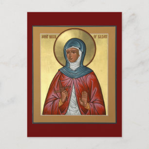 Sint-Brigid van Kildare Prayer Kaart