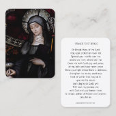 Sint-Brigid van Kildare Religieuze Heilige Prayer Visitekaartje (Voorkant / Achterkant)
