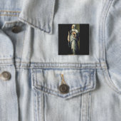 Sint Brigida van Zweden Vierkante Button 5,1 Cm (In situ)