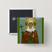 Sint Brigid's kruis Vierkante Button 5,1 Cm (Voorkant /achterkant)