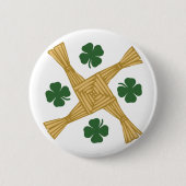 Sint-Brigres Kruis Ronde Button 5,7 Cm (Voorkant)