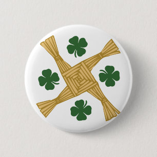 Sint-Brigres Kruis Ronde Button 5,7 Cm