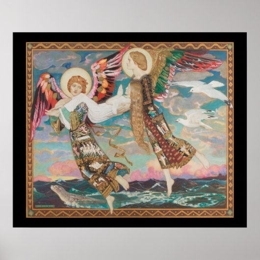 Sint-Bruid, ca. 1913 door John Duncan Poster (Voorkant)