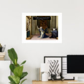 Sint-Catharina ontvangt de Stigmata Poster (Thuiskantoor)