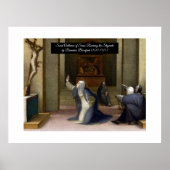 Sint-Catharina ontvangt de Stigmata Poster (Voorkant)