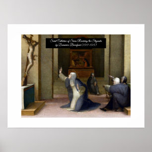 Sint-Catharina ontvangt de Stigmata Poster