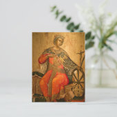 Sint-Catharina orthodox Christelijk icoon Briefkaart (Staand voorkant)