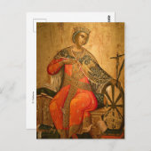 Sint-Catharina orthodox Christelijk icoon Briefkaart (Voorkant / Achterkant)