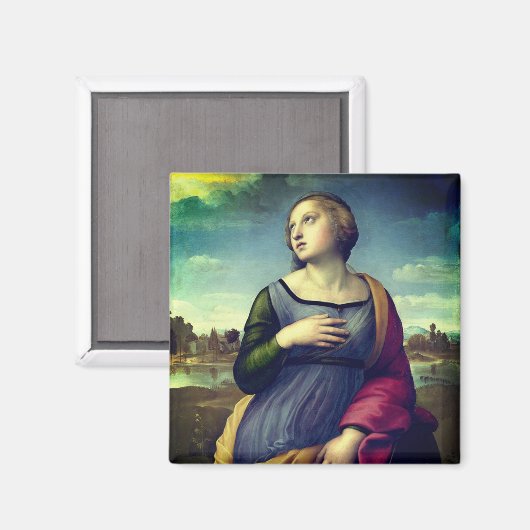 Sint Catharina van Alexandrië door Rafaël Magneet (Voorkant / Achterkant)