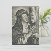 Sint Catharina van Siena Kaart (Staand voorkant)