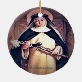 Sint Catharina van Siena Keramisch Ornament (Achterkant)